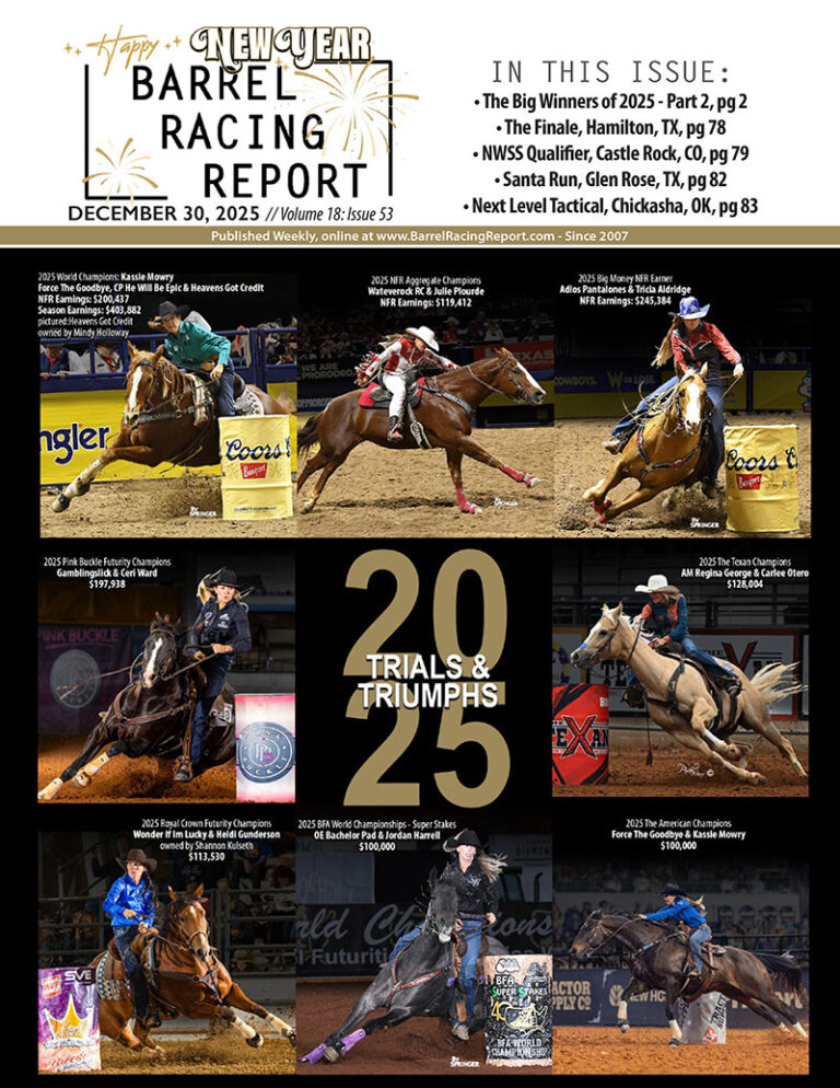 Barrel Racing Score Barrel Racing Report